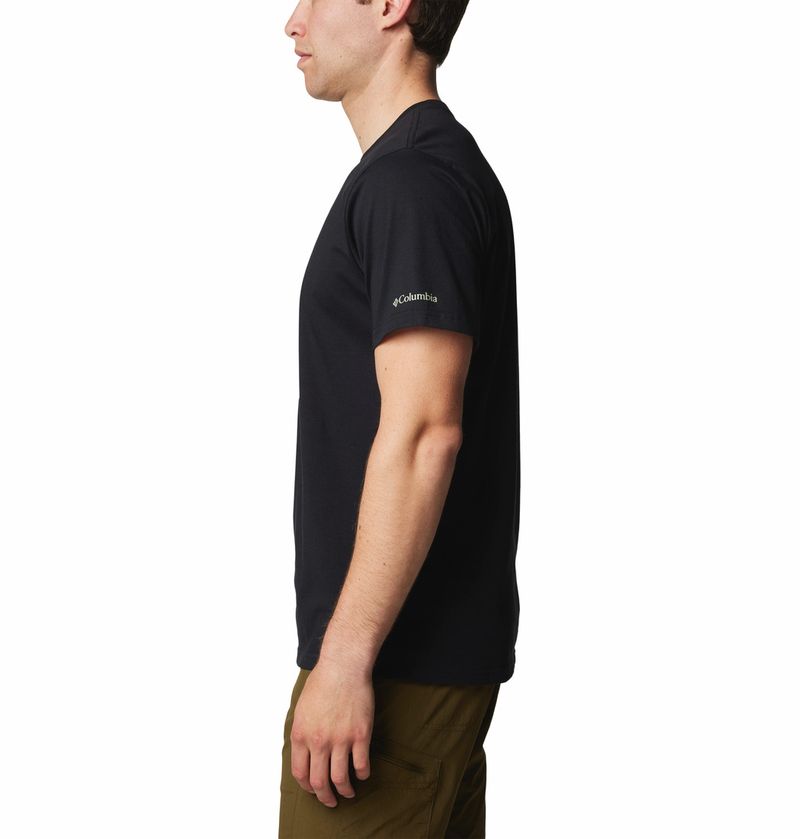 Polo-Para-Hombre-Manga-Corta-CSC™-Seasonal-Logo-Negro-Columbia