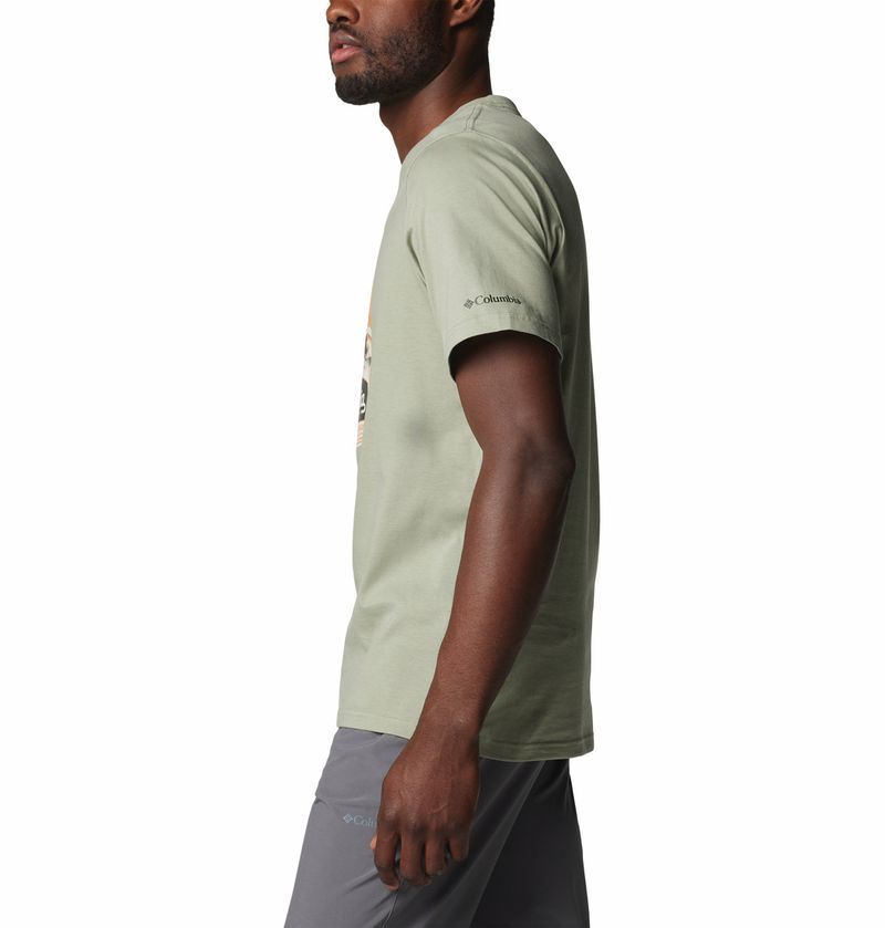 Polo-Para-Hombre-Manga-Corta-CSC™-Seasonal-Logo-Verde-Columbia