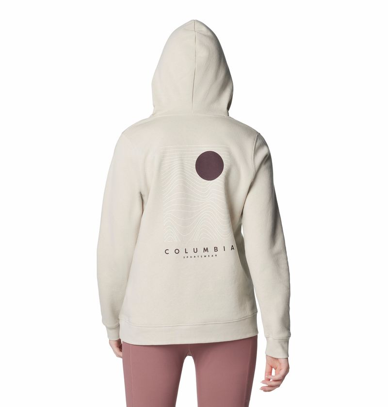 Hoodie-Para-Mujer-Con-Capucha-Columbia-Trek™-Beige-Columbia