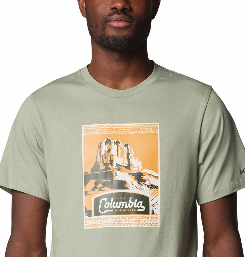 Polo-Para-Hombre-Manga-Corta-CSC™-Seasonal-Logo-Verde-Columbia