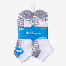 Medias Para Hombre 6 Pack - No Show Fashion Blancas Columbia
