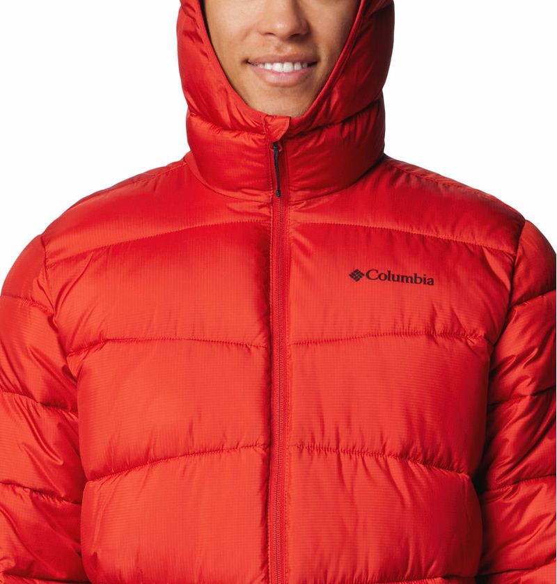 Casaca-Para-Hombre-Sintetica-Con-Capucha-Fivemile-Butte™-ll-Roja-Columbia