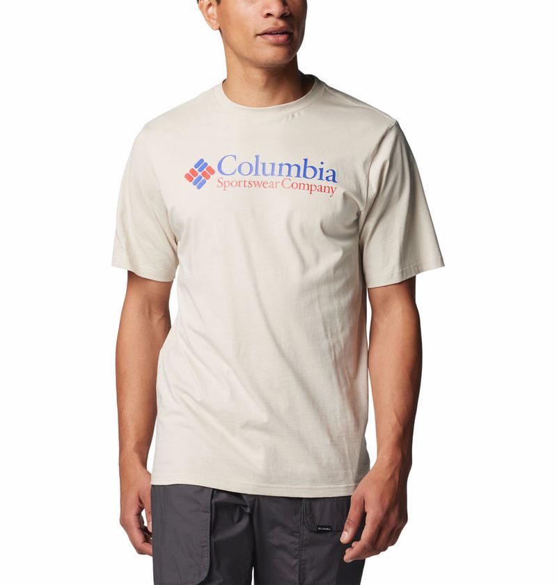 Polo-Para-Hombre-Manga-Corta-Csc-Basic-Logo™-Beige-Columbia