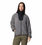 Polar-Para-Mujer-Cierre-Completo-Sequoia-Grove™-Gris-Vestuario