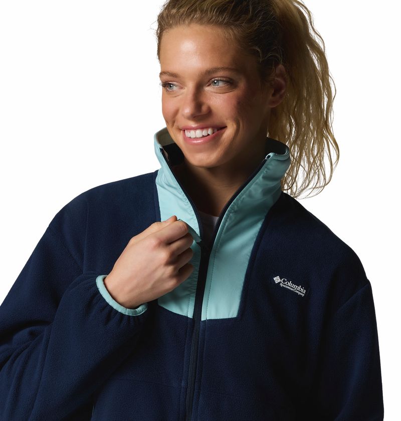Polar-Para-Mujer-Cierre-Completo-Sequoia-Grove™-Azul-Vestuario