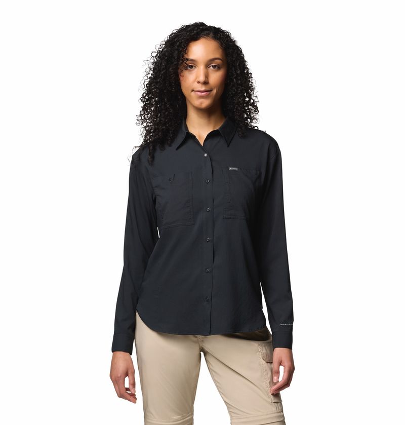 Blusa-Para-Mujer-Manga-Larga-Silver-Ridge™-Utility-Negra-Vestuario
