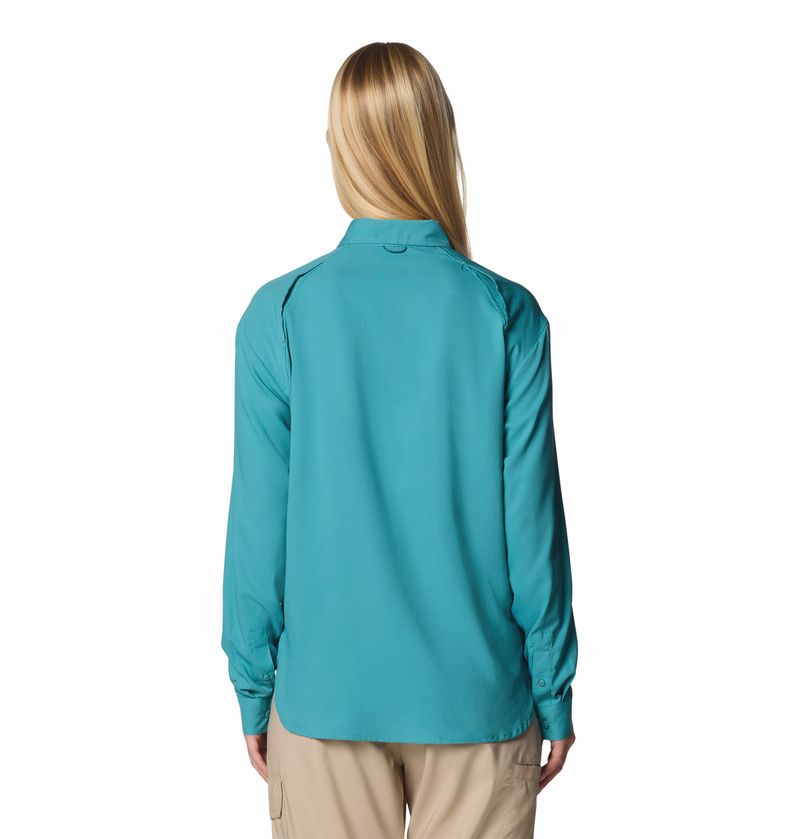 Blusa-Para-Mujer-Manga-Larga-Silver-Ridge™-Utility-Celeste-Vestuario