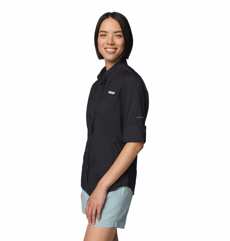 Blusa-Para-Mujer-Manga-Larga-PFG-Tamiami™-II-Negra-Vestuario