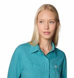 Blusa-Para-Mujer-Manga-Larga-Silver-Ridge™-Utility-Celeste-Vestuario
