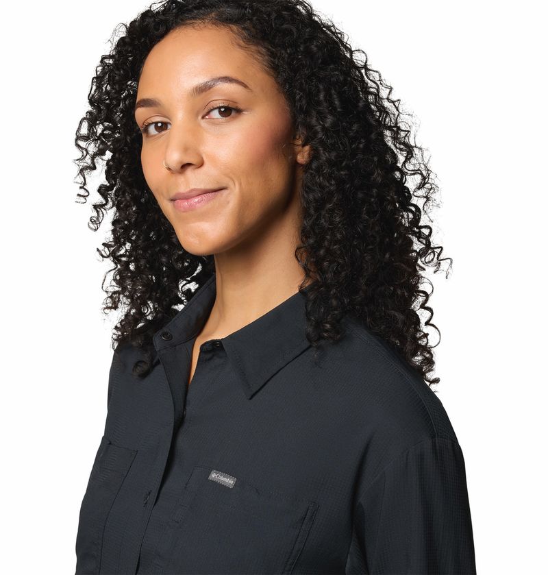 Blusa-Para-Mujer-Manga-Larga-Silver-Ridge™-Utility-Negra-Vestuario