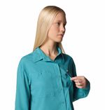 Blusa-Para-Mujer-Manga-Larga-Silver-Ridge™-Utility-Celeste-Vestuario