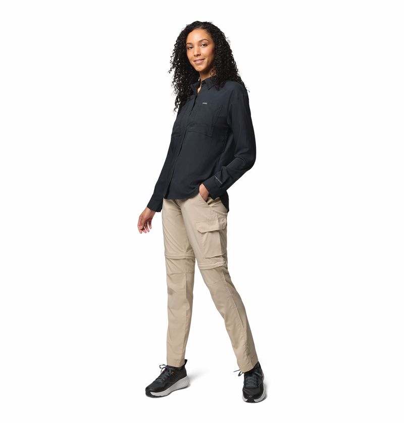 Blusa-Para-Mujer-Manga-Larga-Silver-Ridge™-Utility-Negra-Vestuario