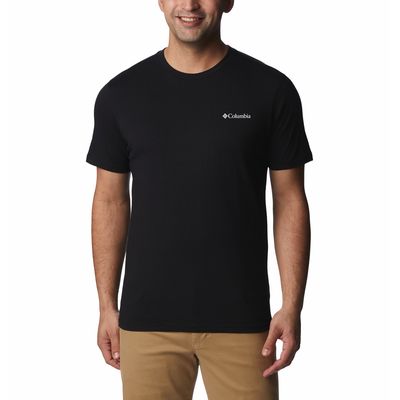 Polo Para Hombre Manga Corta CSC™ Seasonal Logo Negro Columbia
