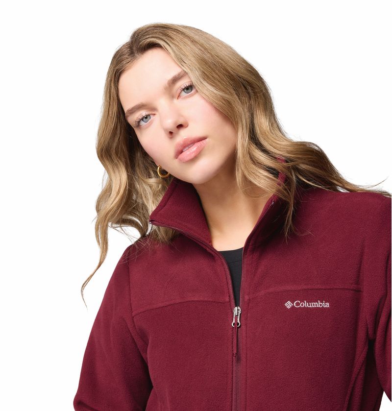 Polar-Para-Mujer-Cierre-Completo-Fast-Trek™-II-Rojo-Vestuario