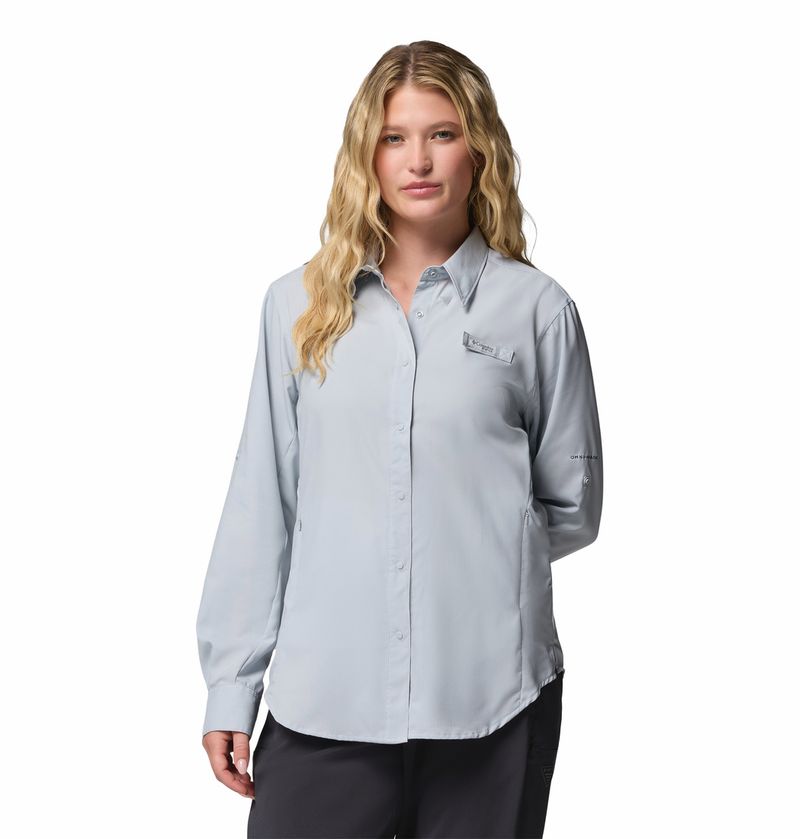Blusa-Para-Mujer-Manga-Larga-PFG-Tamiami™-II-Gris-Vestuario