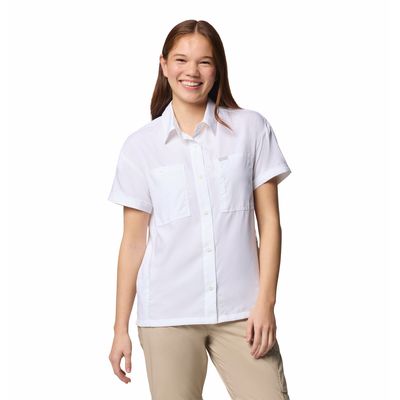 Blusa Para Mujer Manga Corta Silver Ridge™ Utility Blanca Columbia