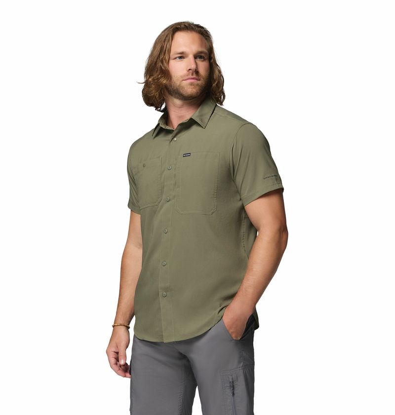 Camisa-Para-Hombre-Manga-Corta-Silver-Ridge™-Utility-Verde-Columbia