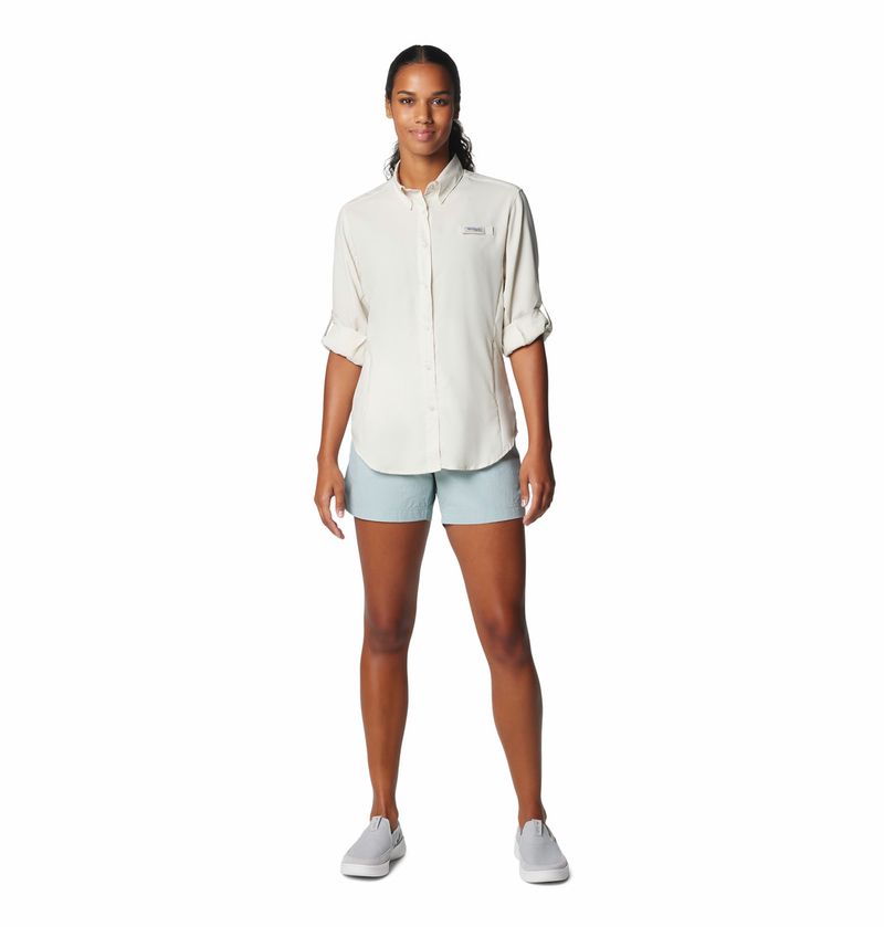 Blusa-Para-Mujer-Manga-Larga-PFG-Tamiami™-II-Beige-Vestuario