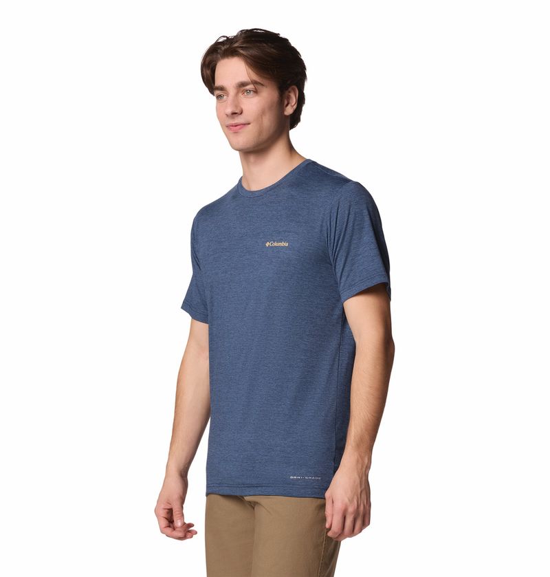 Polo-Para-Hombre-Manga-Corta-Kwick-Hike™-Azul-Columbia