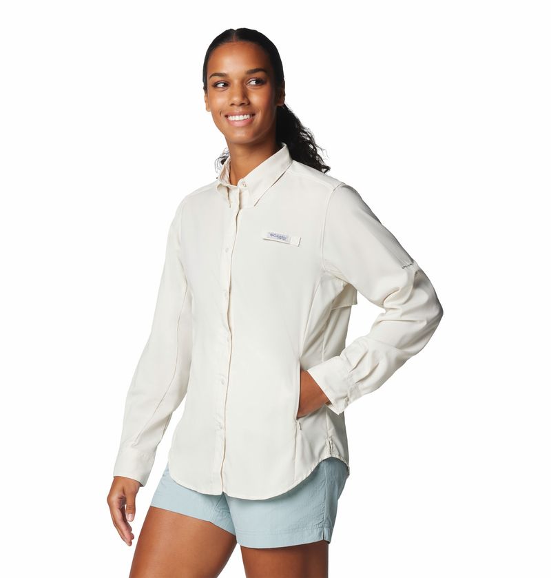 Blusa-Para-Mujer-Manga-Larga-PFG-Tamiami™-II-Beige-Vestuario