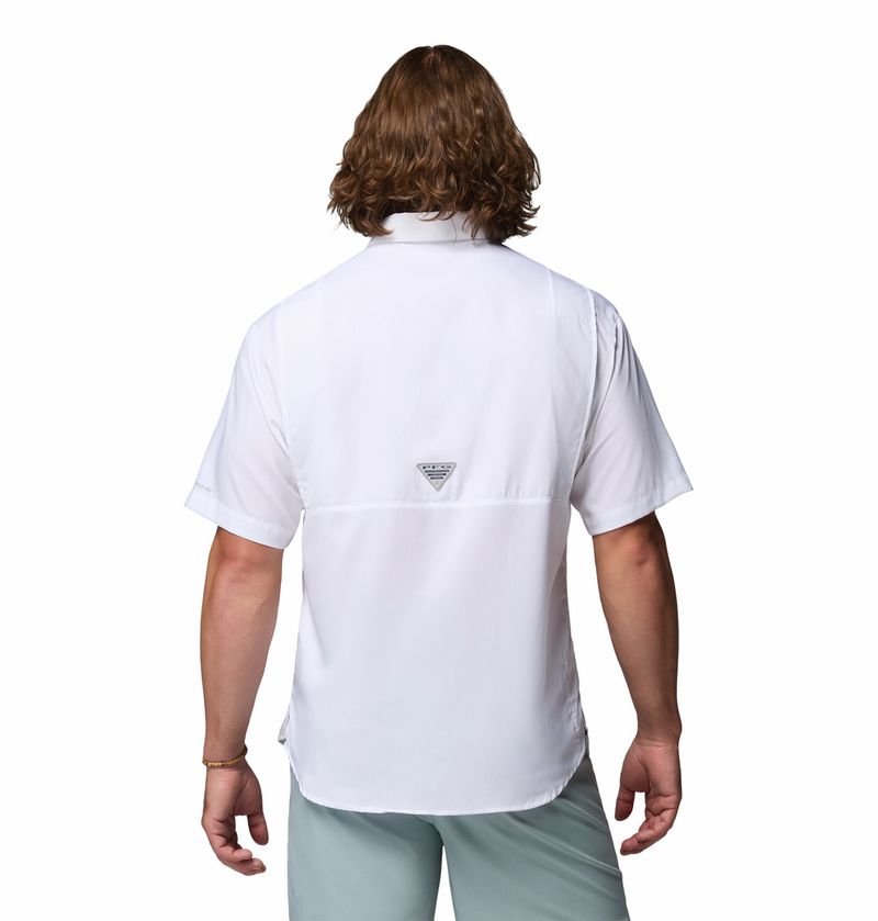 Camisa-Para-Hombre-Manga-Corta-PFG-Tamiami™-II-Blanca-Vestuario