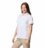 Blusa-Para-Mujer-Manga-Corta-Silver-Ridge™-Utility-Blanca-Columbia