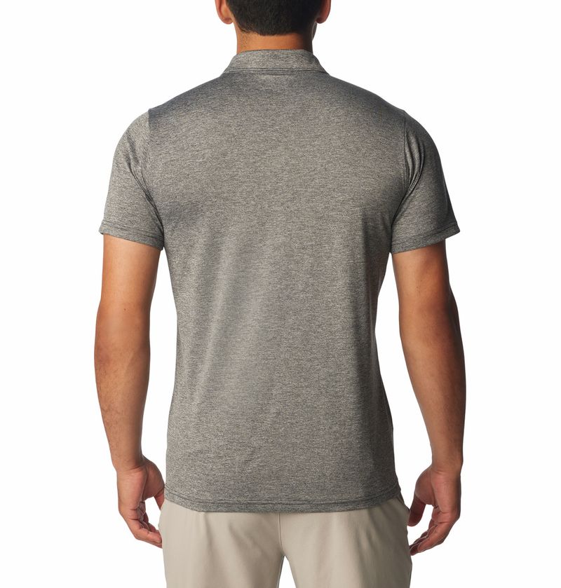 Polo-Para-Hombre-Pique-Columbia-Hike™-Negro-Vestuario