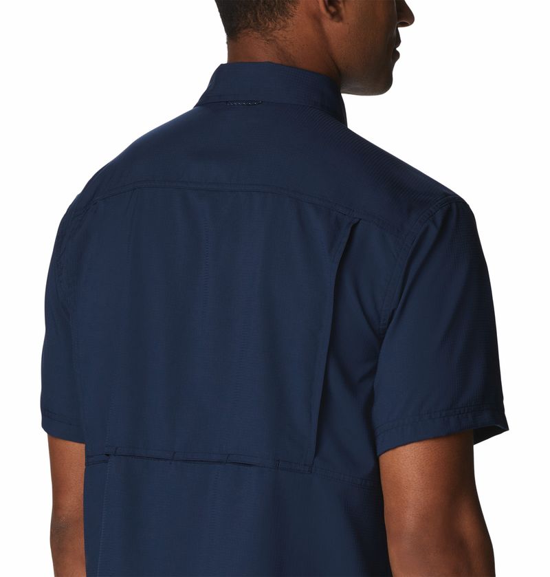 Camisa-Para-Hombre-Manga-Corta-Silver-Ridge™-Utility-Azul-Columbia