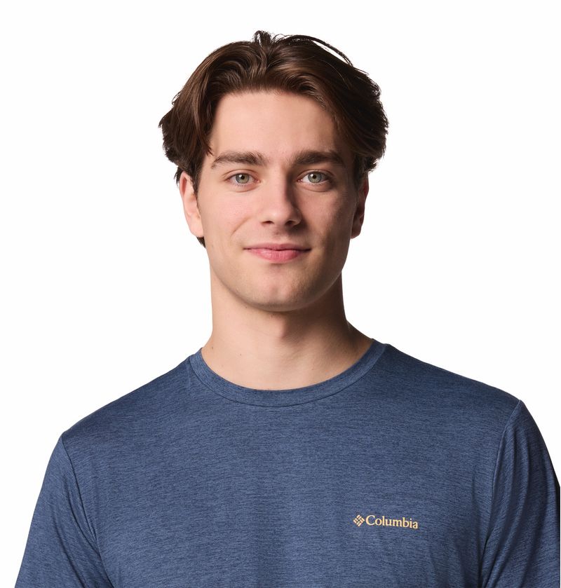 Polo-Para-Hombre-Manga-Corta-Kwick-Hike™-Azul-Columbia