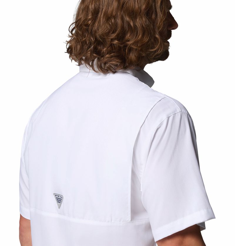 Camisa-Para-Hombre-Manga-Corta-PFG-Tamiami™-II-Blanca-Vestuario