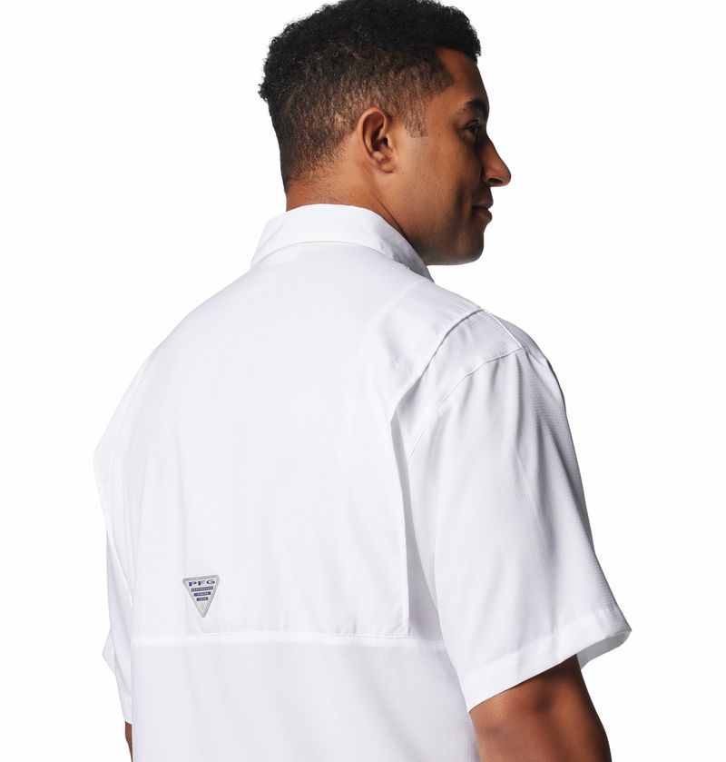 Camisa-Para-Hombre-Manga-Corta-PFG-Tamiami™-II-Blanca-Vestuario