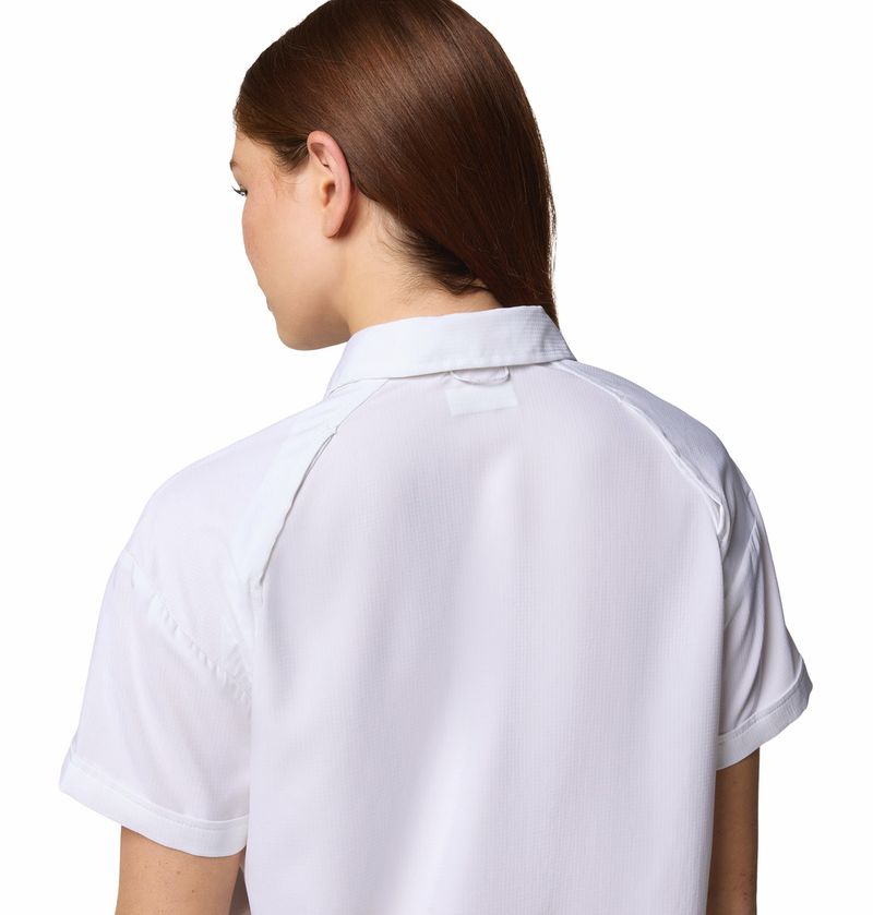 Blusa-Para-Mujer-Manga-Corta-Silver-Ridge™-Utility-Blanca-Columbia