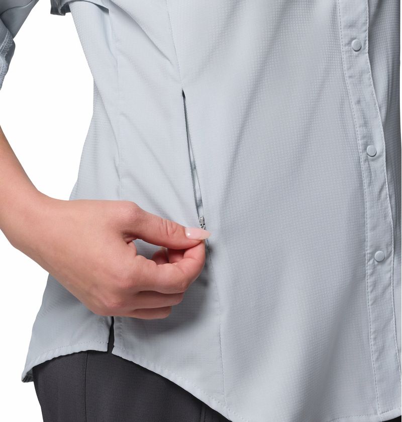 Blusa-Para-Mujer-Manga-Larga-PFG-Tamiami™-II-Gris-Vestuario