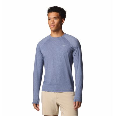 Polo Para Hombre Manga Larga PFG Uncharted™ Azul Columbia