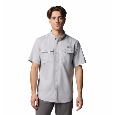 Camisa Para Hombre Manga Corta PFG Blood And Guts™ V Gris Columbia