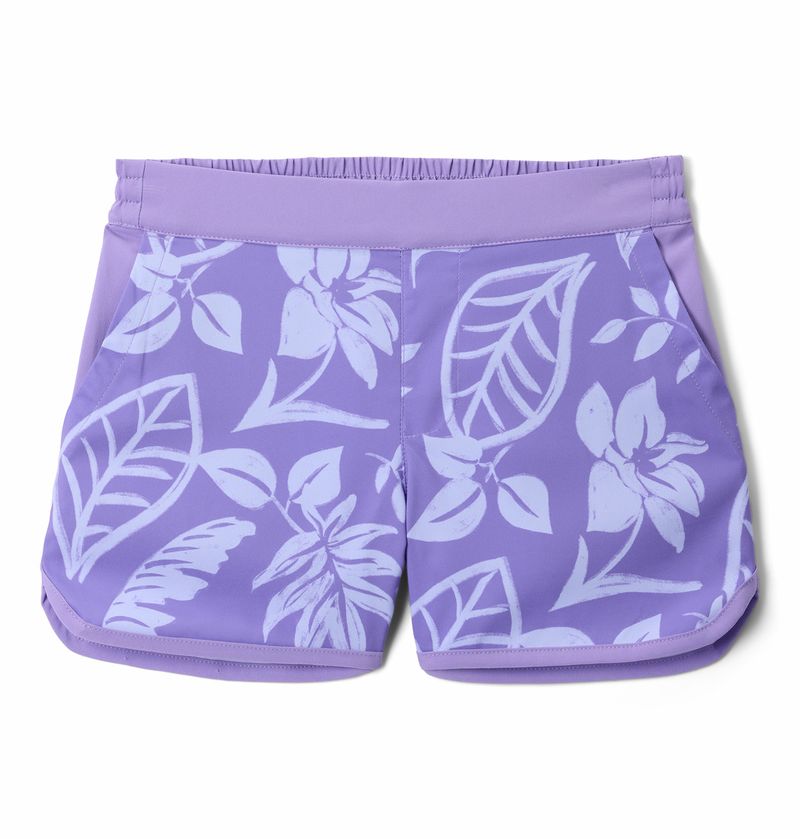 Short-Para-Niña-Ropa-de-Baño-Sandy-Shores™-Morado-Columbia