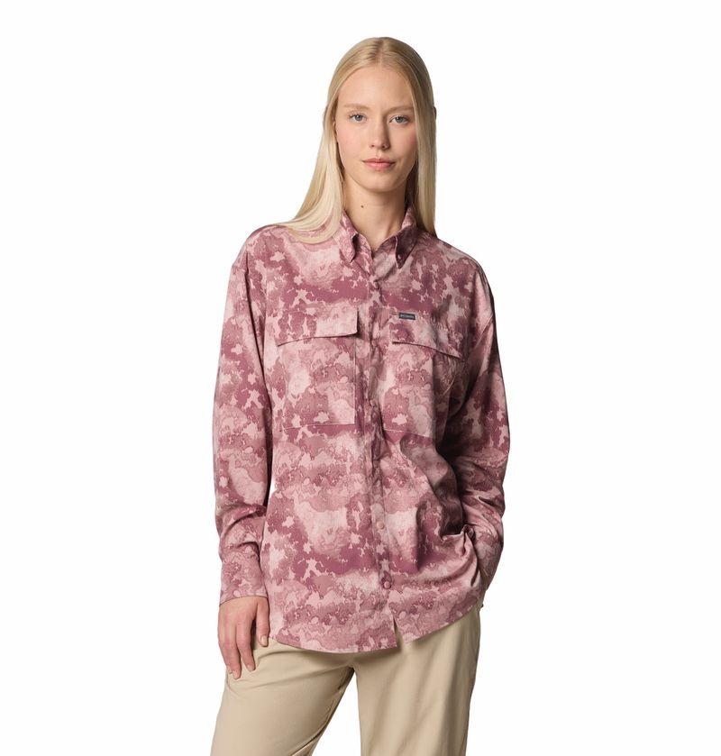 Blusa-Para-Mujer-Manga-Larga-Elevated-View™-Rosada-Columbia