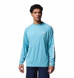 Polo-Para-Hombre-Manga-Larga-PFG-Terminal-Tackle™-Celeste-Vestuario