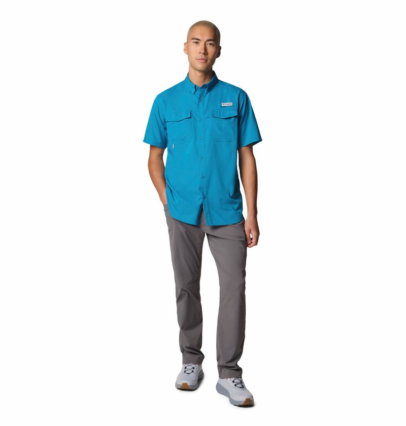 Camisa-Para-Hombre-Manga-Corta-PFG-Blood-And-Guts™-V-Celeste-Columbia