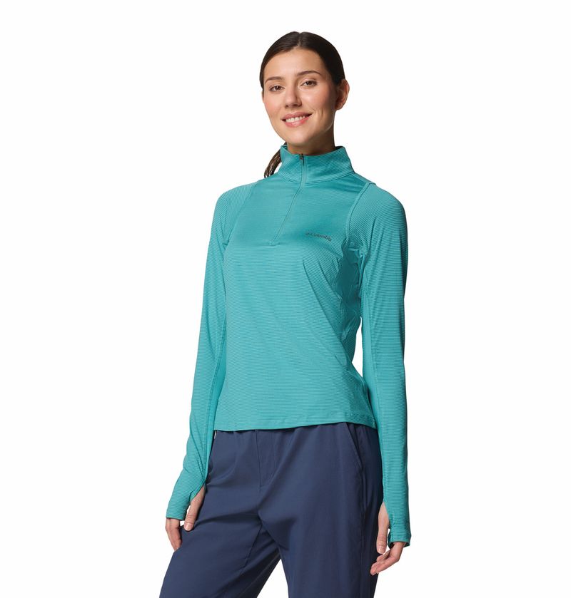 Casaca-Para-Mujer-1-2-Cierre-Weekend-Ascent™-Celeste-Columbia