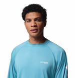 Polo-Para-Hombre-Manga-Larga-PFG-Terminal-Tackle™-Celeste-Vestuario