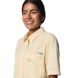 Blusa-Para-Mujer-Manga-Corta-PFG-Wild-Cast™-Amarilla-Columbia