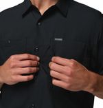 Camisa-Para-Hombre-Manga-Corta-Silver-Ridge™-Utility-Negro-Columbia