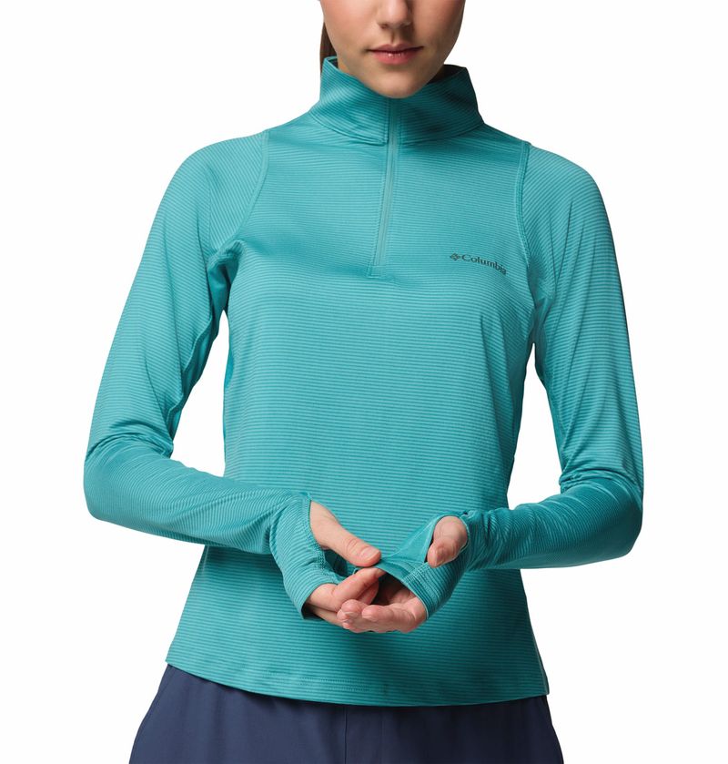 Casaca-Para-Mujer-1-2-Cierre-Weekend-Ascent™-Celeste-Columbia
