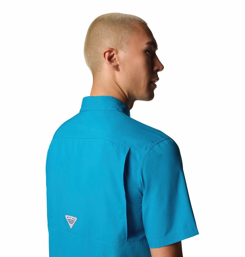 Camisa-Para-Hombre-Manga-Corta-PFG-Blood-And-Guts™-V-Celeste-Columbia