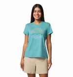 Polo-Para-Mujer-Manga-Corta-Sloan-Ridge™-Celeste-Vestuario