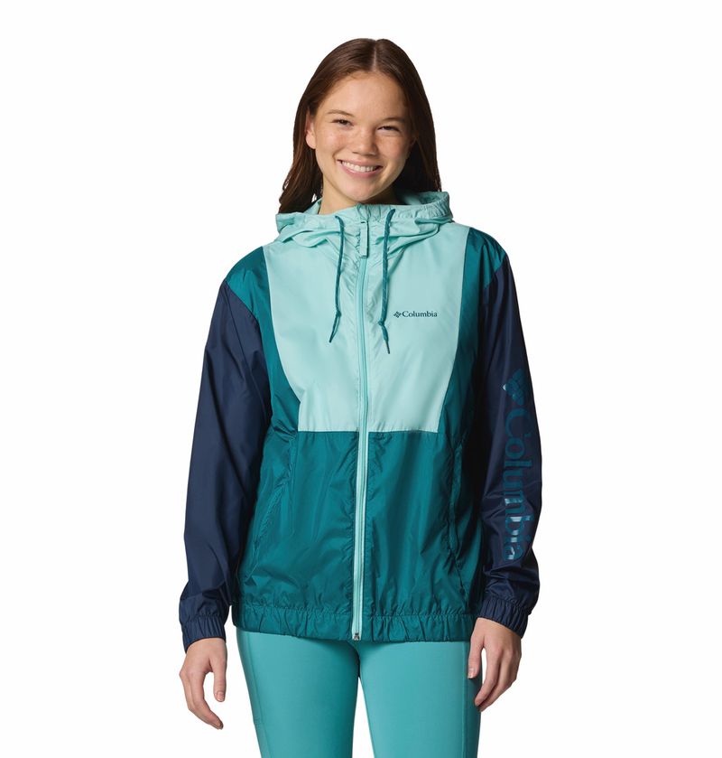 Casaca-Para-Mujer-Cortaviento-Lily-Basin™-II-Celeste-Vestuario