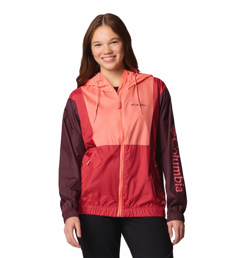 Casaca-Para-Mujer-Cortaviento-Lily-Basin™-II-Roja-Vestuario