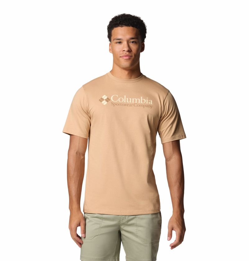 Polo-Para-Hombre-Manga-Corta-CSC-Basic-Logo™-Marron-Vestuario