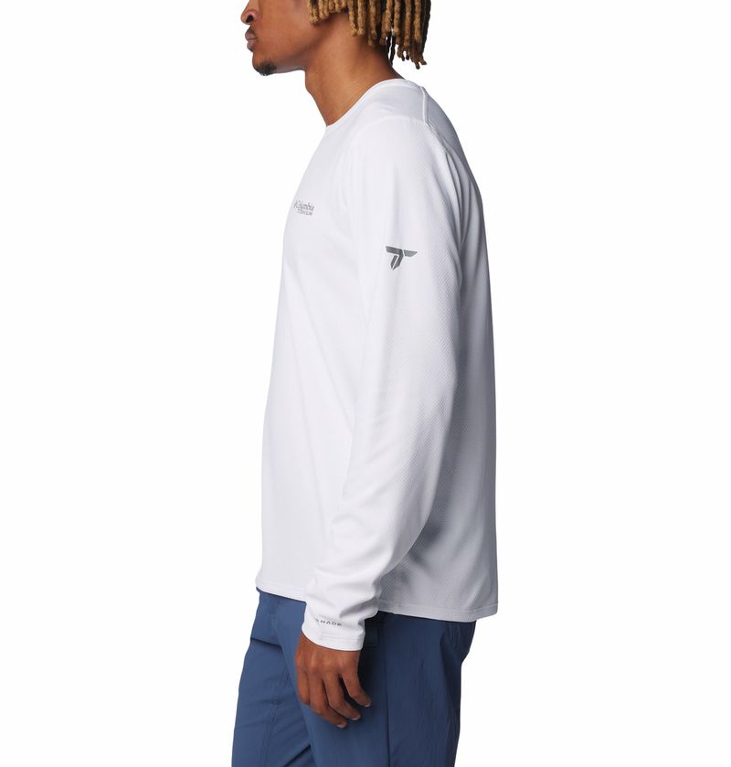 Polo-Para-Hombre-Manga-Larga-Summit-Valley™-Blanco-Vestuario